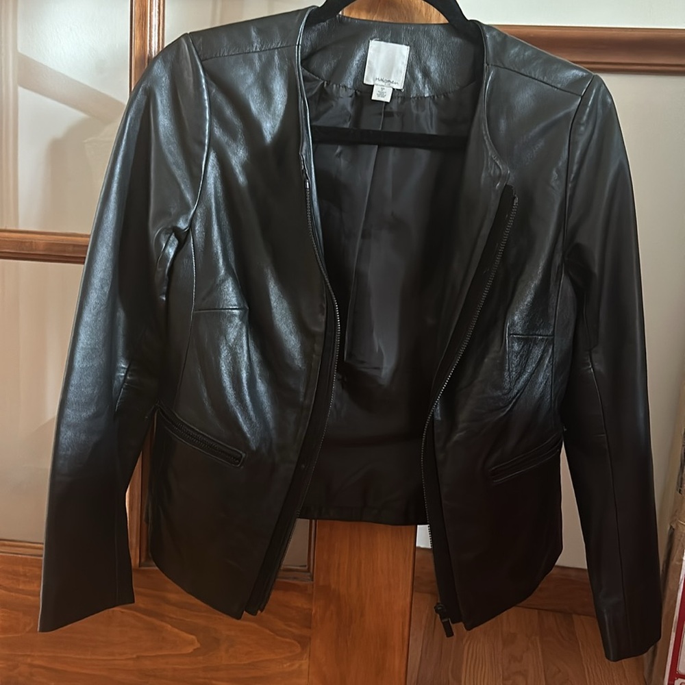 Halogen Xs P 100% leather jacket